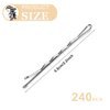 240PCS Silver Bobby Pins Silver Hair Pins for Women Girls Grey Hair Bobby Pins for Styling with Box, 2.2 Inch/5.5cm