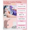 Phomemo Label Maker Machine with Tape, P12 Pro Portable Bluetooth Label Printer, Small Smart Phone Handheld Sticker Mini Labeler Multiple Templates Easy to Use Inkless Rechargeable Office Home- Pink