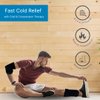 NatraCure Cold Therapy Compression Sleeve for Injuries & Pain Relief - Reusable Ice Sleeve for Arm, Forearm, Elbow, Knees - Ice Sleeve Pack Wrap for Leg, Shin, Calf, Ankle, Foot - L