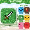 Naozinebi 60Pcs Mining Pixel Party Plates Pixel Theme Party Supplies Pixel Game Birthday Dessert Paper Plates for Kids Baby Shower Party Pixelated Video Game Party Supplies Decorations
