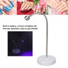 UV LED Nail Lamp, 3W USB Professional Nail Dryer with 360° Rotatable Gooseneck, Fast Drying Portable Gel Nail Polish Curing Lamp Built in 1000mAh Battery for Home, Nail Salon, Phone Repair
