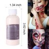 Yeweian Liquid Latex SFX Makeup, 2.1 Oz Halloween Monster Zombie Clown Makeup Latex for Scald Burn Scar Wound, Cut, Skin Decay, Prosthetics, Old Age Wrinkle(Light Flesh)