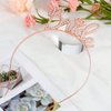 Casoty Bride Headband, Rose Gold Bride Tiara, Bride To Be Headband, Rhinestone Bachelorette Headbands for Wedding Party Bachelorette Party, Bridal Headpiece Bridal Shower Gift