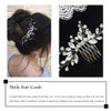Jakawin Bride Wedding Hair Comb Crystal Hair Piece Silver Rhinestone Headpiece Bridal Hair Accessories for Women HC113 (Silver)