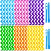 YEVYO 30 Pcs Heatless Wave Hair Curlers Wave Curls Styling Kit with 2 Pcs Styling Hooks, No Heat Wave Curlers for Women Girls Long Medium Short Hair (6 Colors, 30cm/11.81)