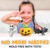 Halloween Mold Free Bath Toys for Babies and Toddlers, Animal No Hole Bath Toys, Bath Toys no Mold for Tub,Beach,Pool, BPA-Free, Infant Bath Toys No Holes 1 3 6 12 18 Months
