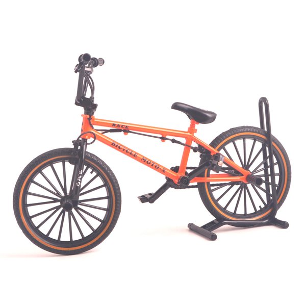 Ailejia Mini Diecast Finger Bike Extreme Sports Toy BMX Finger Bicycle Toys Game Set for Kids and Adults, Metal Bike Model Collections Decoration (BMX Red)