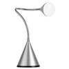 OttLite Cone LED Desk Lamp with Flexible Neck (Silver) - Lightweight & Adjustable Wide Angle Spread Desk Lamp with Energy-Efficient Natural Daylight LEDs for Home Office, Desk, & Dorms