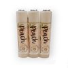 Peach-Moisturizing Lip Balm With Raw Beeswax & Organic Cocoa Butter by Golden Hives Apiary (3 Pack)