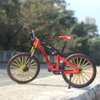 Ailejia Alloy Finger Bike Toy Mini Racing Dirt Bike Ornament Bicycle Vehicles Model Dirt Bike Cake Topper Decoration Mini Scooter Toy Finger for Boy (S-Red)