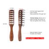 PERFEHAIR Vented Hair Brush for Blow Drying, Men's Vent Volumizing Hairbrush with Ball Tipped Bristles for Styling Dry, Wet, Short, Curly or Straight Hair