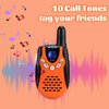 Retevis RT602 Walkie Talkies for Kids Rechargeable,KidsToy with Batteries Charger Station,Toy Walkie Talkie Kids Gifts for Boys Girls(1 Pair Orange)
