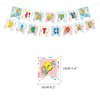 38Pcs Angel Theme Birthday Party Supplies and Decorations Angel Happy birthday Banner,Latex balloon, Cupcake Toppers, Set Anime Party Supplies for Kids Family