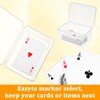 JOUTYFOR 14 Pcs Playing Card Case Clear Playing Card Box Playing Deck Card Storage Box Card Deck Holder Card Organizer Compatible with MTG/TCG Baseball Sports Cards, 4.33 x 2.95 x 2.17 Inch