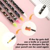 4Pcs Rhinestone Picker Tool Self Adhesive Wax Pencil Diamond Art Tools Rhinestone Applicator Nail Point Drill Pen Resin Picker Dotting for Nail Art DIY with Pencil Sharpener