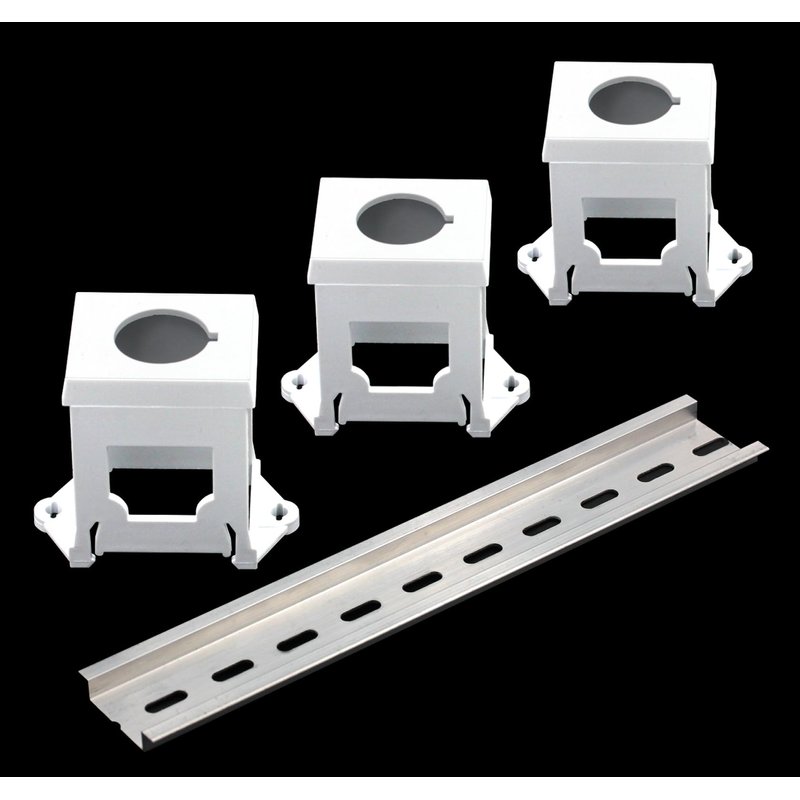Push Button Switch Mounting Bracket DIN Rail Set for Potentimeter ...