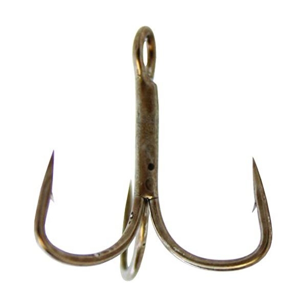 Gamakatsu Extra Wide Gap Treble Hook-12 Per Pack (Bronze, 6)