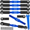 BRCatWPark RC Adjustable Turnbuckles Camber Links Upgrades Part for 1/8 Typhon 3S 4WD BLX/Mega 550 1/10 Big Rock 3S 4WD BLX,Navy Blue (Not for Big Rock V1 or V2 Model rc car)