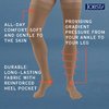JOBST Relief Knee High Graduated Compression Socks, 15-20 mmHg - Comfortable Unisex Design - Open Toe, Beige, Small