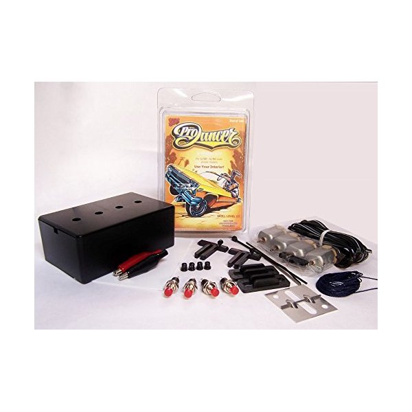 Hoppin Hydros Pro Dancer Hydraulic 4 Motor Switches Model Kit for 1/24 or 1/25 Scale Plastic Hobby Cars