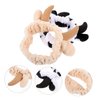 Mikinona 2 Pcs Animal Face Wash and Hair Bundle Girls Hijab Spa Hair Band Skin Care Headband Cow Headband Spa Headband Puffy Spa Hairband Women Headband Skincare Headbands Makeup Hairband