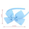Midi Ribbon Fashion Baby Blue Bow Headband Bowknot Headband Big Bow Grosgrain Ribbon Hair Hoop Headband for Girls Toddlers Girls Kids Party Decor Cosplay Costume Headwear Makeup Handmade Hair Band