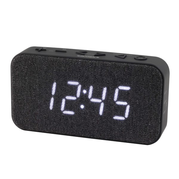 Jensen JCR-229 FM Digital Dual Alarm Clock Radio,Gray