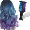 Hair Chalk for Girls Kids Adults, Blue Purple Temporary Hair Color Dye, Washable Hair Chalk Comb - Kids Hair Dye Makeup For Party Halloween Christmas Birthday Cosplay Festivals