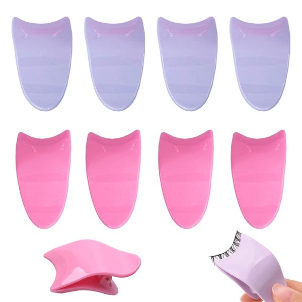8Pcs Artificial Eyelash Auxiliary Clip, Lash Clip Applicator False Eyelashes Applicator Tool for Wear Eyelashes, More Convenient to Wear Lashes