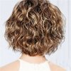 YADIRF Women Short Wavy Curly Wigs Blonde Bob Synthetic Wig For Halloween Cosplay Daily Party