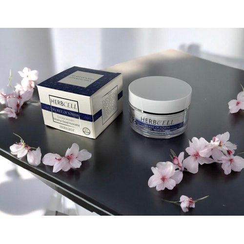 Facial Night Cream - Anti Aging Face Moisturizer With Collagen - Wrinkle Repair And Firming Cream - Collagen Botanical Stem Cells Cream for Skin with Retinol, Hyaluronic Acid - HERBCELL 50ml