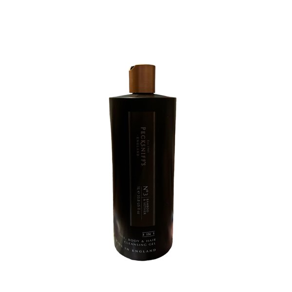 Pecksniffs r Bamboo & Vetiver Face Body & Hair Cleansing Gel Jumbo Size 33.8 Fl Oz