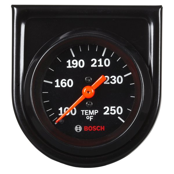 Actron Bosch SP0F000053 Style Line 2" Mechanical Water/Oil Temperature Gauge (Black Dial Face, Black Bezel)