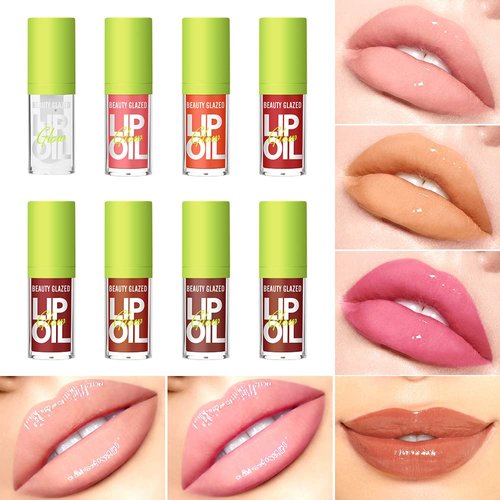 MYUANGO Lip Oil Moisturizing, Hydrating Lip Care Lip Tint, Shiny Lip Glow Vegan Plumping Lip Gloss for Dry Lips (101-MEET)