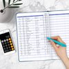 Legend Planner Check Register Book – Accounting Ledger Book for Small Business & Personal Use – Checkbook Register to Track Financial Transactions – Hardcover, 7x10″, 6300 Entries (Mystic Blue)