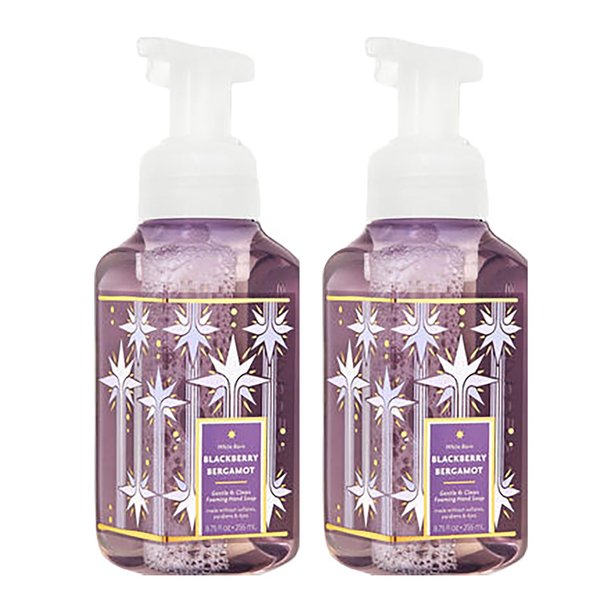 Bath and Body Works Blackberry Bergamot Gentle Foaming Hand Soap 8.75 Ounce 2-Pack (Blackberry Bergamot)