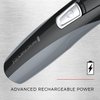 Remington Head to Toe Advanced Rechargeable Powered Body Groomer Kit, Beard Trimmer (10 Pieces), 6.3 Inch, Black