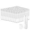 Zenihol Empty Lip Balm Tubes for DIY Lipstick with Leak-proof Caps, 100-Pack Lip Balm Containers BPA Free, White