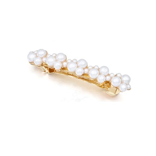 Vintage Pearl Hair Barrettes, Decorative Hair Clips French Flower Hairpin Hair Accessories for Women Girls