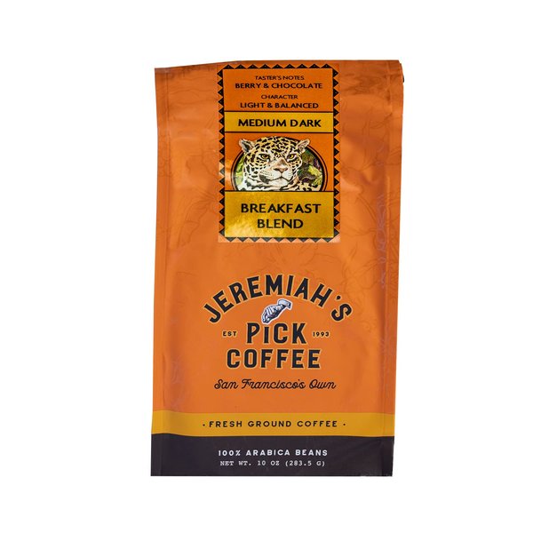 Breakfast Blend - Ground Coffee for Drip - 10oz, Caffeinated