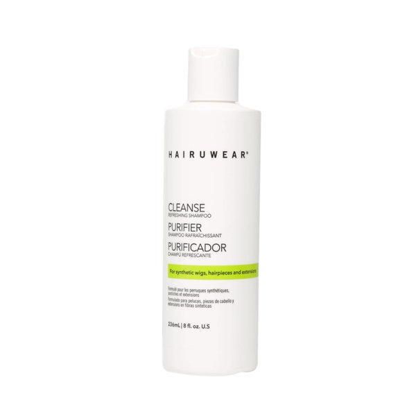 HairUWear CLEANSE Freshening Shampoo Wash For Synthetic Wigs, Hairpieces and Extensions, 8 floz