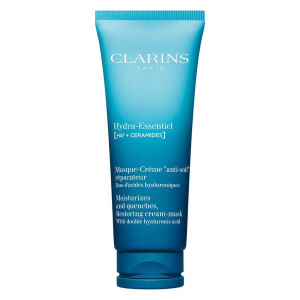 Clarins NEW Hydra-Essentiel Face Mask | Hydrating Face Mask | Visibly Plumper Skin + 24H Hydration* | Revives Radiance | Double Dose Of Hyaluronic Acid | Visibly Smoothes | All Skin Types | 2.5 Oz