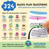 400 Interactive Conversation Cards for Kids Ages 6-11 - Card Games for Kids & Parents - Deepen Connections with Unique Prompts - Fun Game Night, Classroom & Road Trip Activities for Kids