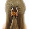 Meilliwish Noble Beautiful Lady Hair Claw Clip 1 PCS(D91)(BowBrown)