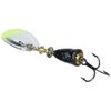 Blue Fox 60-20-71C Classic Vibrax 3/16-Ounce Fishing Spinner, Size 2, Chartreuse Tipped and Silver Flake Painted Finish