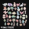 Navy Peony Fun Dinosaur Stickers for Kids (44 Pack) - Small, Cute, Waterproof and Durable | Assorted Animal Decals for Party Favors, Laptops, Water Bottles