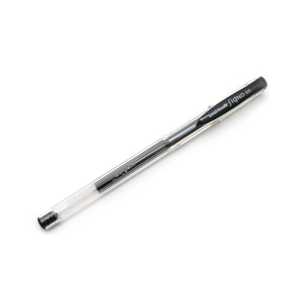 Uni-ball Signo UM-100 Gel Ink Pen - 0.5 mm -10 Pcs (Black)