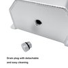 Peopop 1L Universal Aluminum Radiator Coolant Overflow Expansion Tank Recovery Water Tank Reservoir (Silver)