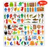 96 PCS Gone Fishing Fish Temporary Tattoos Birthday Theme Party Supplies Decorations Favors Decor Cute Little Nautical Fisherman Tattoo Stickers for School Prizes Gifts for Kids Boys Girls Carnival