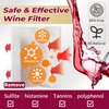 Trobing Wine Filter 36 Bags, Removes Sulfites Histamines and Tannin, No More and Headaches Nausea, Wine Allergy Sensitivity Prevention, All Natural Purifier Filters